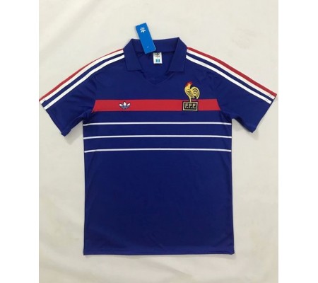 France 1984 EuroCup Home Blue Soccer Jersey